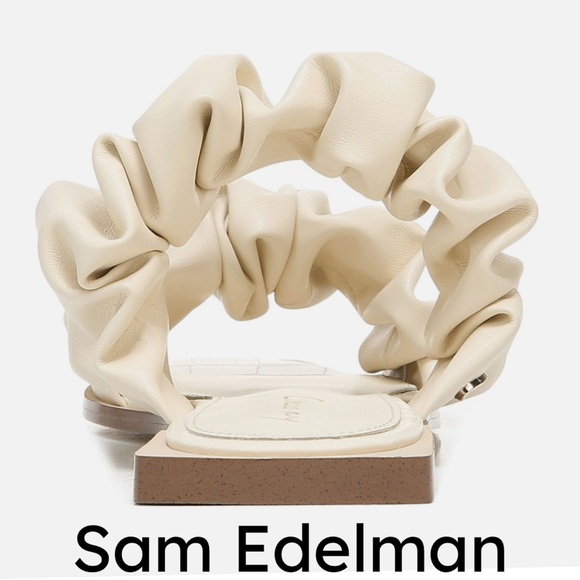 SB10 0586 CIRCUS BY SAM EDELMAN Womens Ivory Croc Iggy Slip On Slide Sandals 6 M - Picture 3 of 7